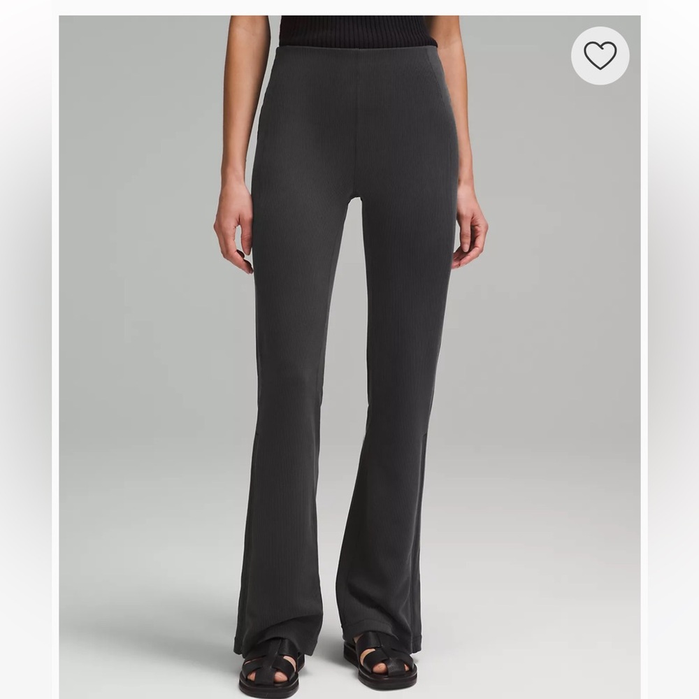 Brushed Softstreme Ribbed Zip Flared Pant 32.5"